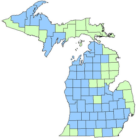 map of michigan